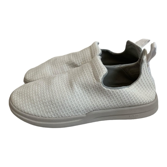 Mens Shoes LUSSO CLOUD Jet Matte White Nomad Waffle Shoes Slip on Shoes - Picture 4 of 9